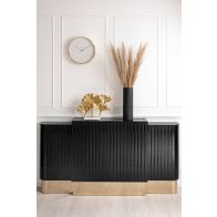 Anastasia Adjustable Black Glass Radiator Cover