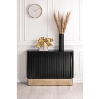 Cache radiateur noir ajustable ANASTASIA / My-Furniture