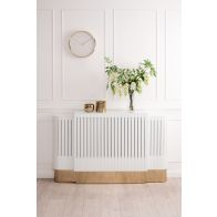 Anastasia Copritermosifone - Vetro bianco e Ottone - Regolabile