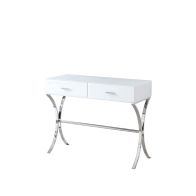 Aurelia Sminkbord - Vitt Glas