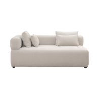 Beck Chaise longue angle gauche - Parchemin