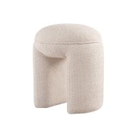 Bolo Tabouret - Ivoire Chenille