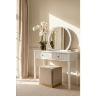 Elara White Dressing Mirror