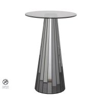 Smoked Mirror Side Table