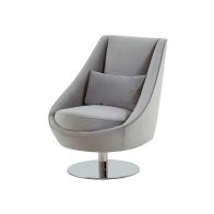 Finley Swivel Chair – Dove Grey