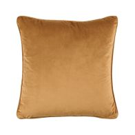 Coussin Carré en velour - Gingembre