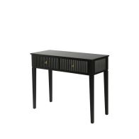 Heidi Console/Toeletta - Nera - Ottone e Argento 
