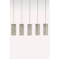 Moray Suspension en chrome à 5 lumières