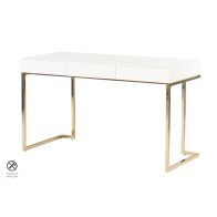 Lorenzo Bureau van Wit glas