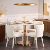 Parker Dining Table and 4 Lulu Dining Chairs