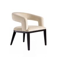 Madison Dining Chair - Chalk - Black frame