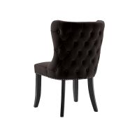 Margonia Chaise de salle à manger, piétement noir - Noir