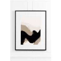 Mellow Mocha No.1  Wall Art – Black Frame 