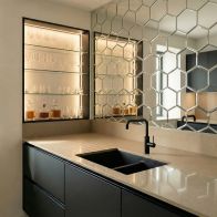 Hexagonala Väggplattor i Spegelglas - Paket