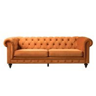 Monty Three Seat Sofa - Pumpkin