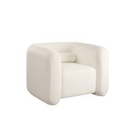 Munich Armchair – Ivory Chenille