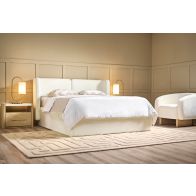 Munich Storage Bed – Ivory Chenille 