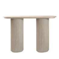 Ophelia Console en chêne - Gris lavé