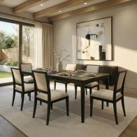 Oriel Dining Table and 6 Oriel Dining Chairs 