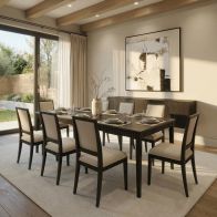 Oriel Dining Table and 8 Oriel Dining Chairs 