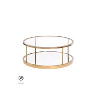 Rippon Table basse ronde en laiton