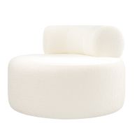 Rolls Chaise pivotante  – Chenille ivoire