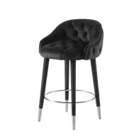 Sophia Counterstol – Svart - Detaljer i Silver 