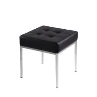 Stiletto Sgabello - Nero - Cromo