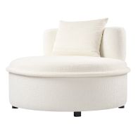 Tubio Chaise longue - Chenille Ivoire