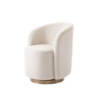 West End Sedia da pranzo girevole - Gesso - Ottone