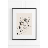 Wild Gold No.2 Wall Art - Black Frame