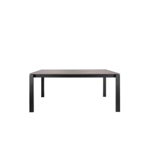 (ID:36922) Corinna 8 seat  Concrete Effect Table - Black Legs