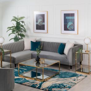 Anala Teal Teppich