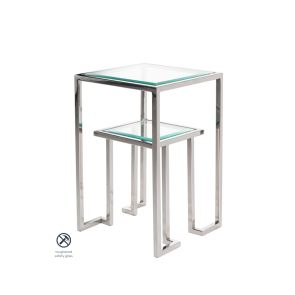 Anta Silver Side Table