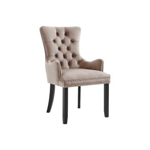 Antoinette Carver Chair - Taupe