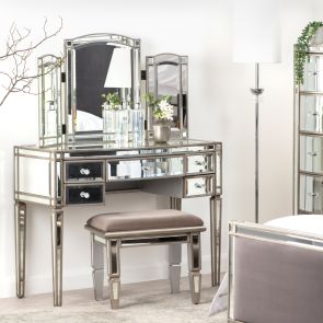 Antoinette Mirrored Stool