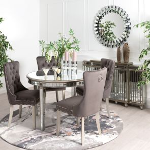 Antoinette Mirrored Circular Dining Table
