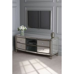 Antoinette Mirrored Media Unit