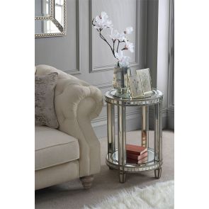 Antoinette Mirrored Side Table