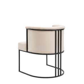 Aria Silla de comedor - Tiza - Negra