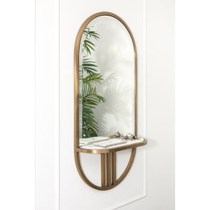 Aria Mirrored Wall Shelf