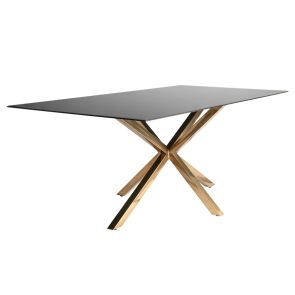 Aster Brass Dining Table