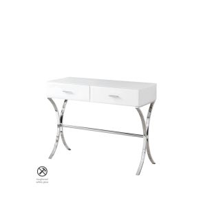 Aurelia Console en Verre Blanc