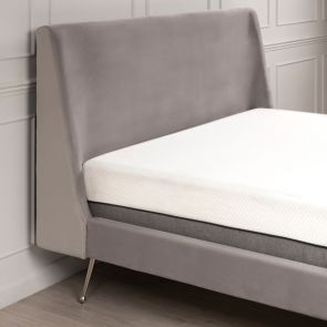 Mason Silver Bed - Shiny Silver Legs