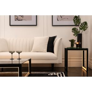 Baxter 2-Sitzer Sofa – Elfenbeinfarben