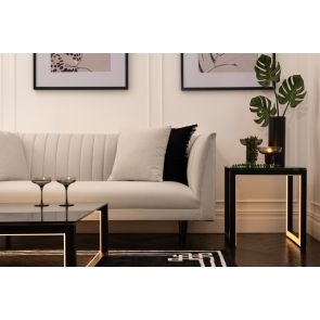 Baxter Three Seat Sofa – Parchment