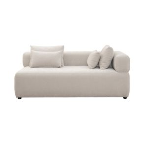 Beck Chaise longue con bracciolo a destra - Pergamena