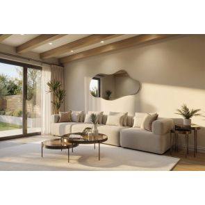 Beck Sofá de 4 plazas - Pergamino