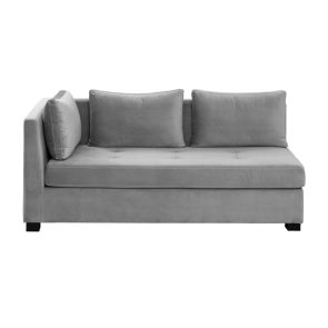 Berkley Chaiselongue - Linksseitig -Taubengrau