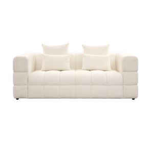 Berlin Three Seat Sofa – Ivory Chenille